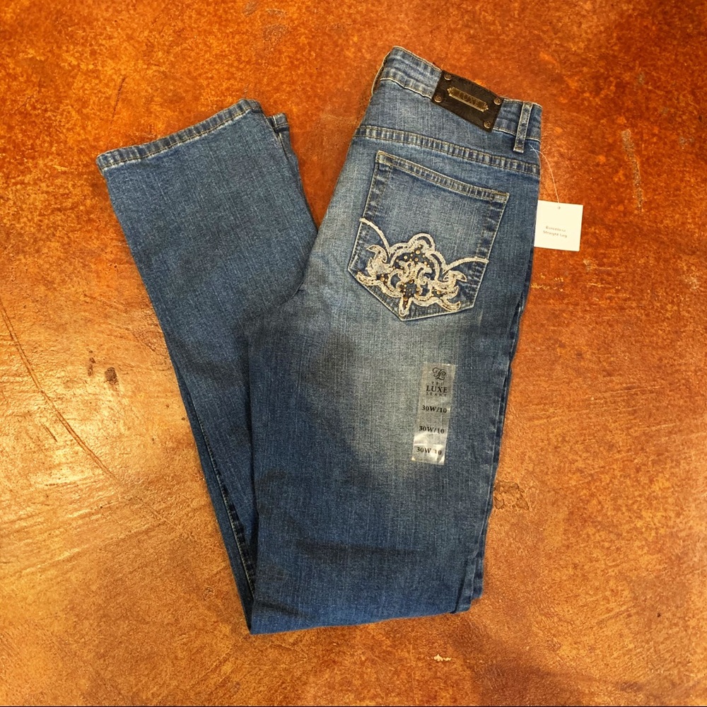 Tru Lux Jeans Barcelona Straight Leg NWT